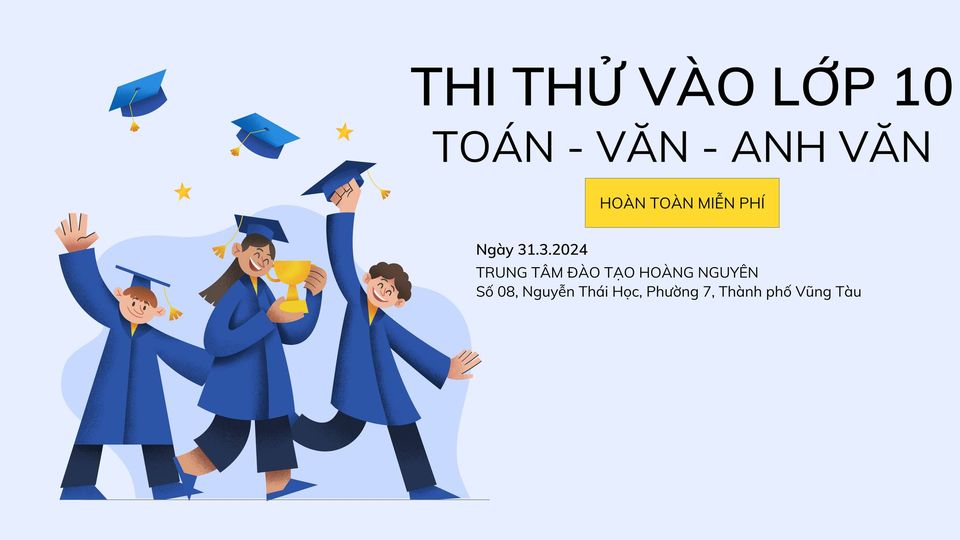 Thi Thử Vào Lớp 10 Miễn Phí