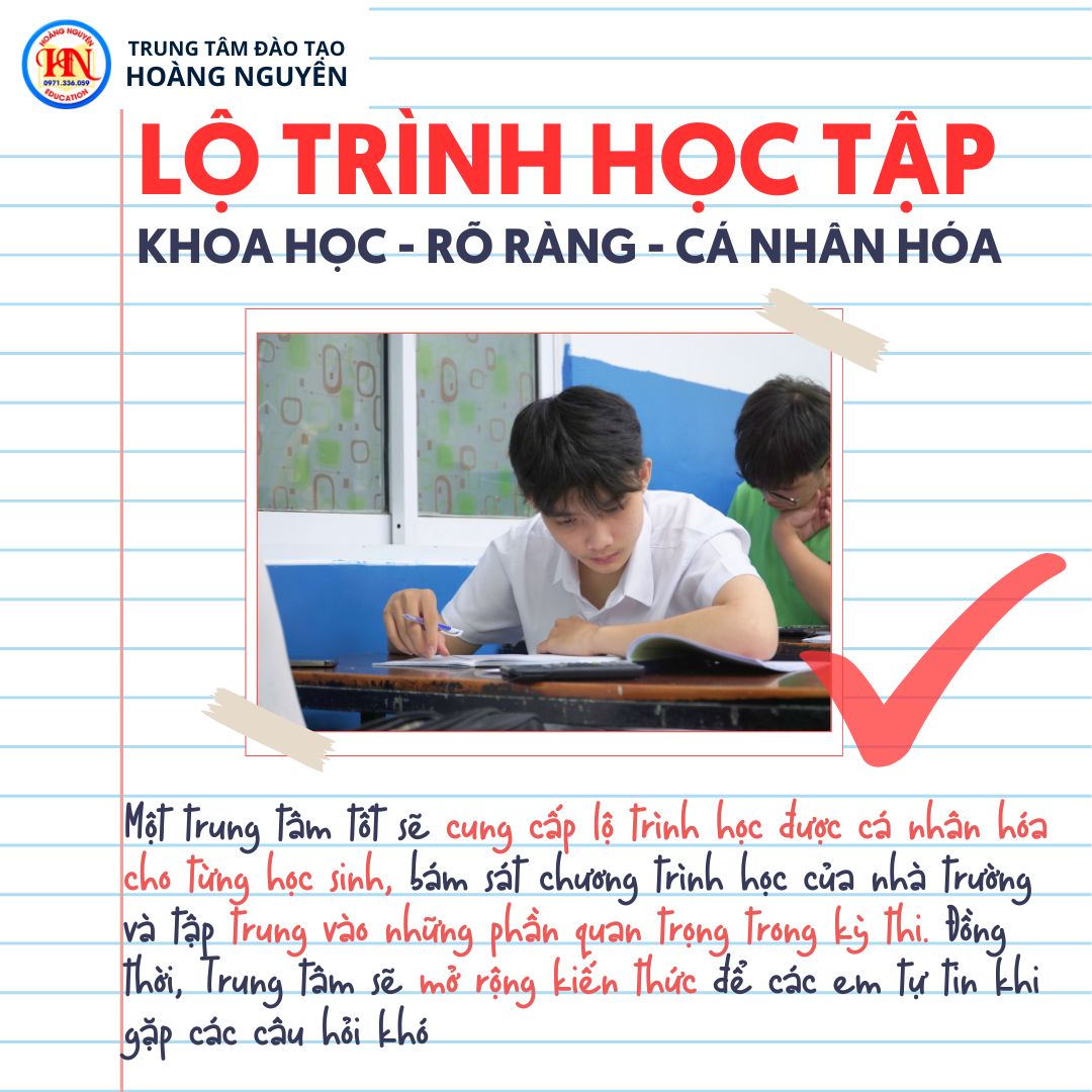 Hoàng Nguyên Thiết Kế Lộ Trình Học Theo Từng Nhu Cầu Và Khả Năng Từng Học Viên