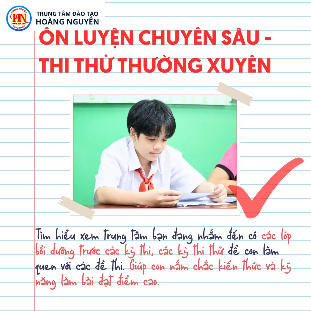 Hoàng Nguyên Thường Xuyên Tổ Chức Thi Thử 